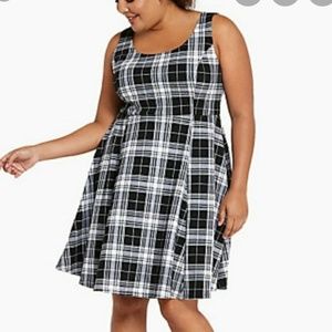Torrid Size 00 Plaid Skater Dress